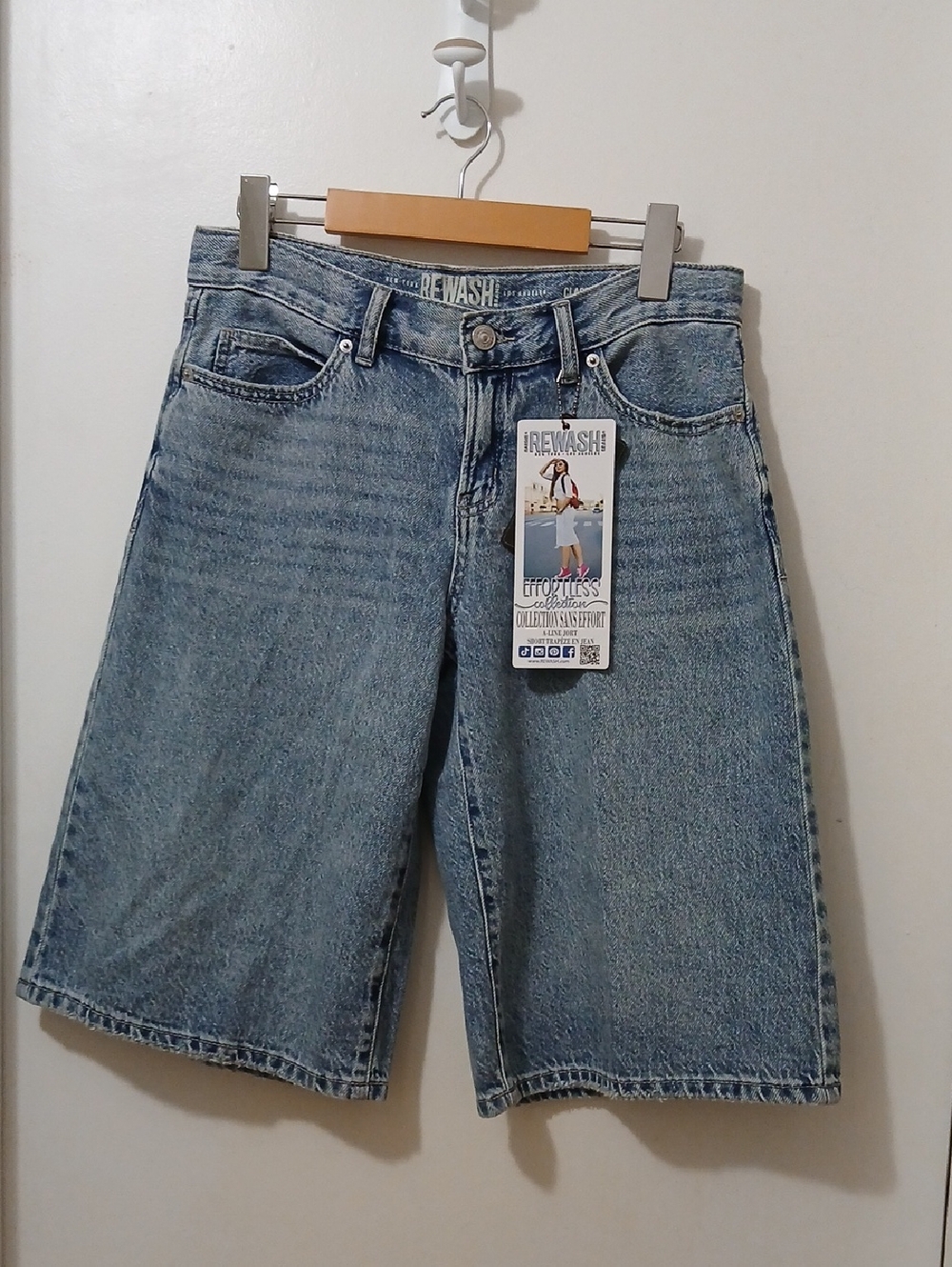 Rewash Low Rise Denim Shorts